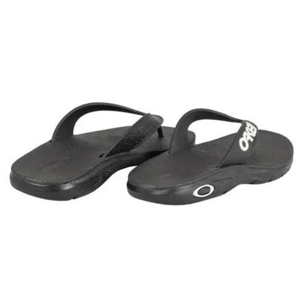 Oakley B1B Flip Flops Mens Size 11 Blackout New Sporty Casual Sandals - Picture 6 of 7